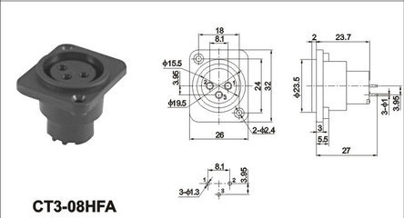 【供應(yīng)卡儂插座 XLR插座 XLR音響組合插座 CT3-08HFA】?jī)r(jià)格,廠家,圖片,其他插座,樂(lè)清市匯泰電子-